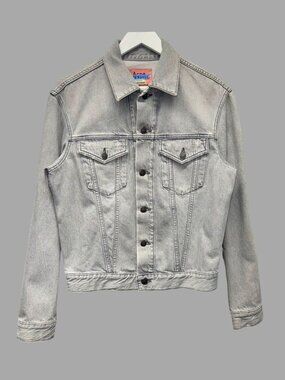 ACNE STUDIOS BLA KONST 1998 Stone Grey Cotton Denim Jacket Sz IT 44